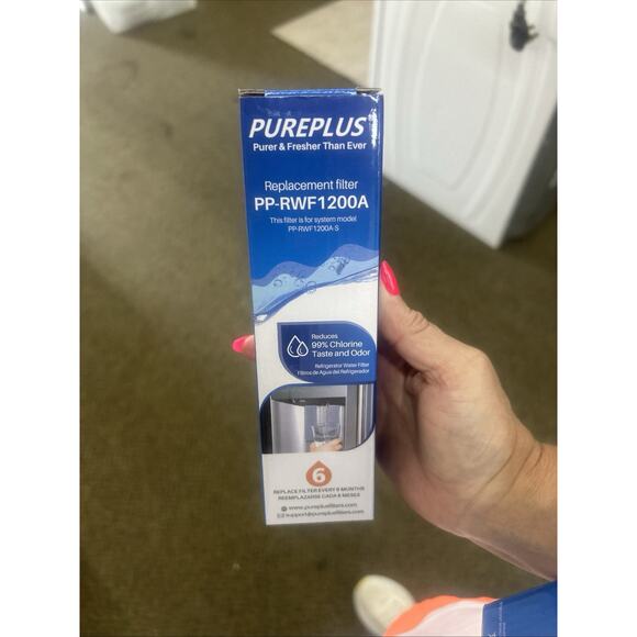 Lot Of 2 PurePlus Refrigerator Water Filter PP-RWF1200A 200 Gallon LG Compliant - Picture 2 of 7